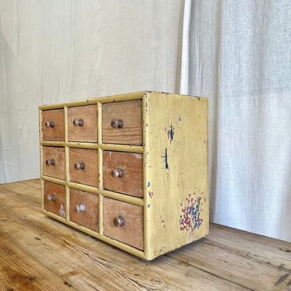 Vintage Bank of Drawers - #2350