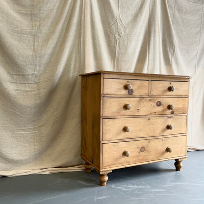 Antique Pine Chest of Drawers - #2191