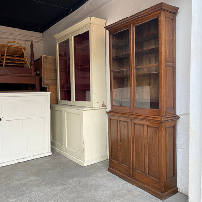Antique Glazed Bookcase - #1983