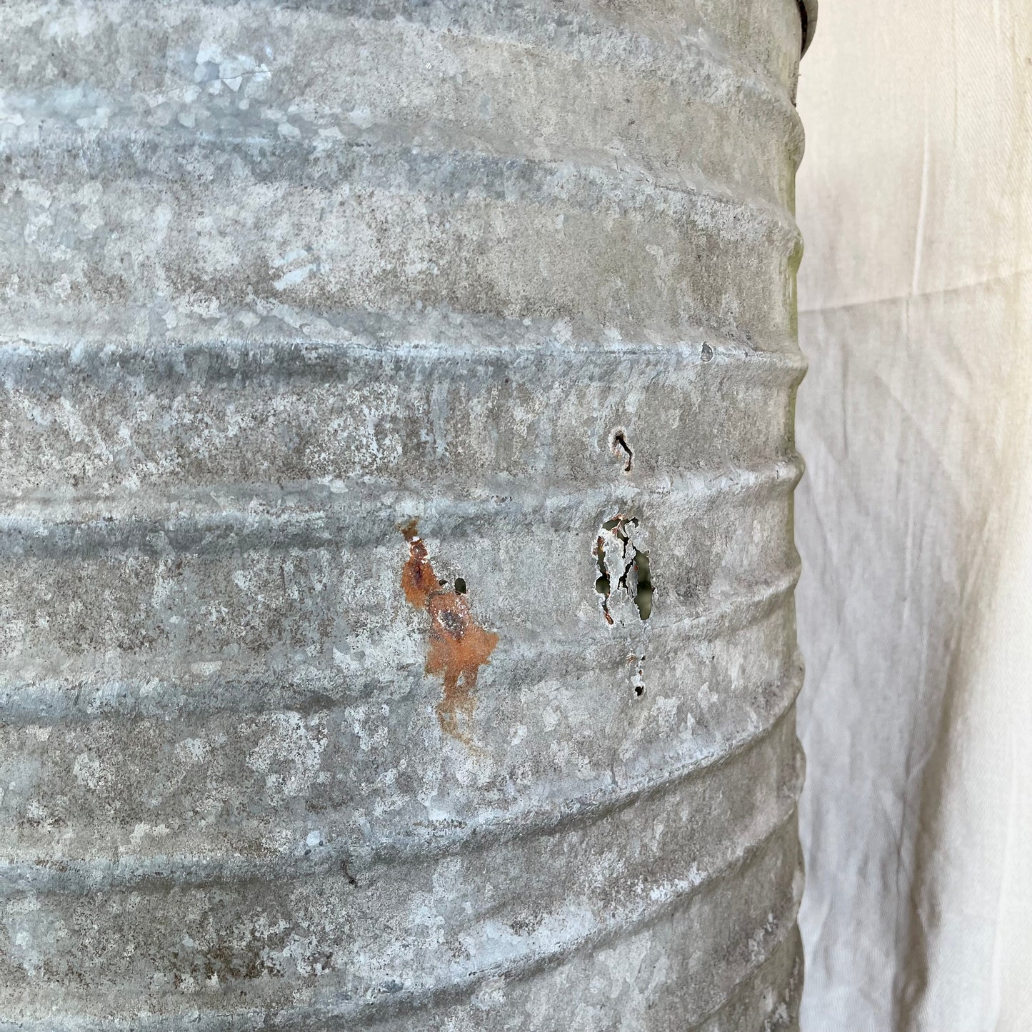 Large Galvanised Water Butt - #2319