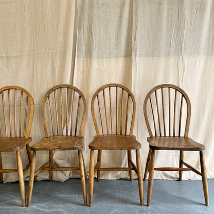 Set of Six Antique Farmhouse Chairs - #2336