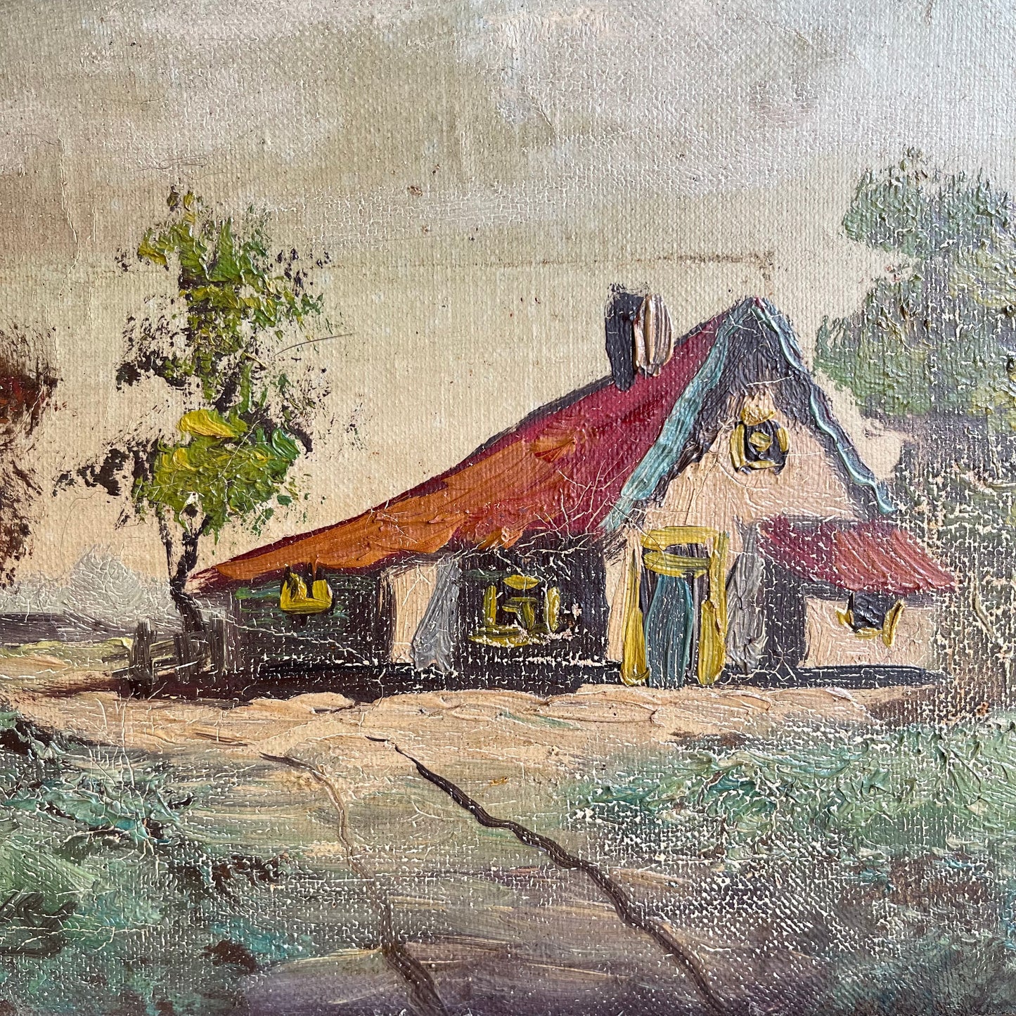 Antique Oil Painting - #1980