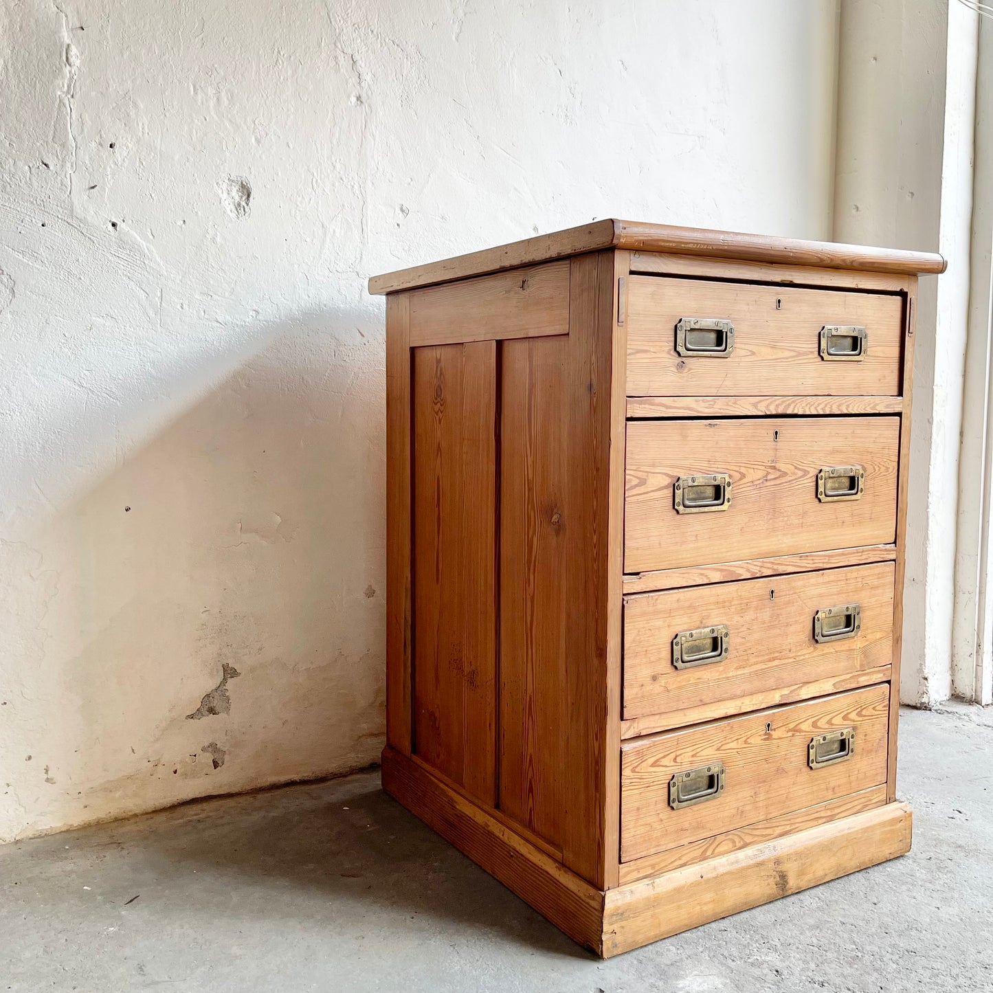 Pitch Pine Bank of Drawers -#1124