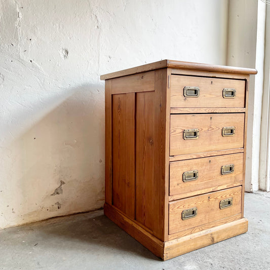 Pitch Pine Bank of Drawers -#1124