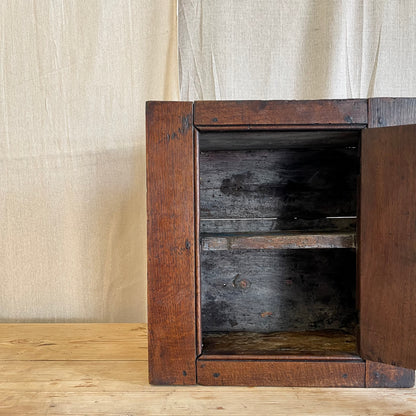 Antique Oak Wall Cupboard - #2201