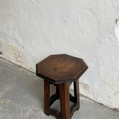 Arts & Crafts Oak Side Table - #1457