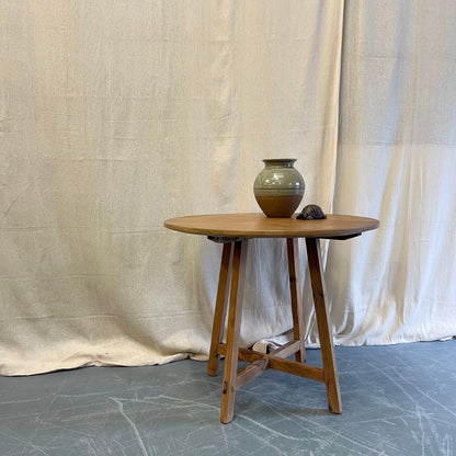 Vintage Pine Round Table - #2414
