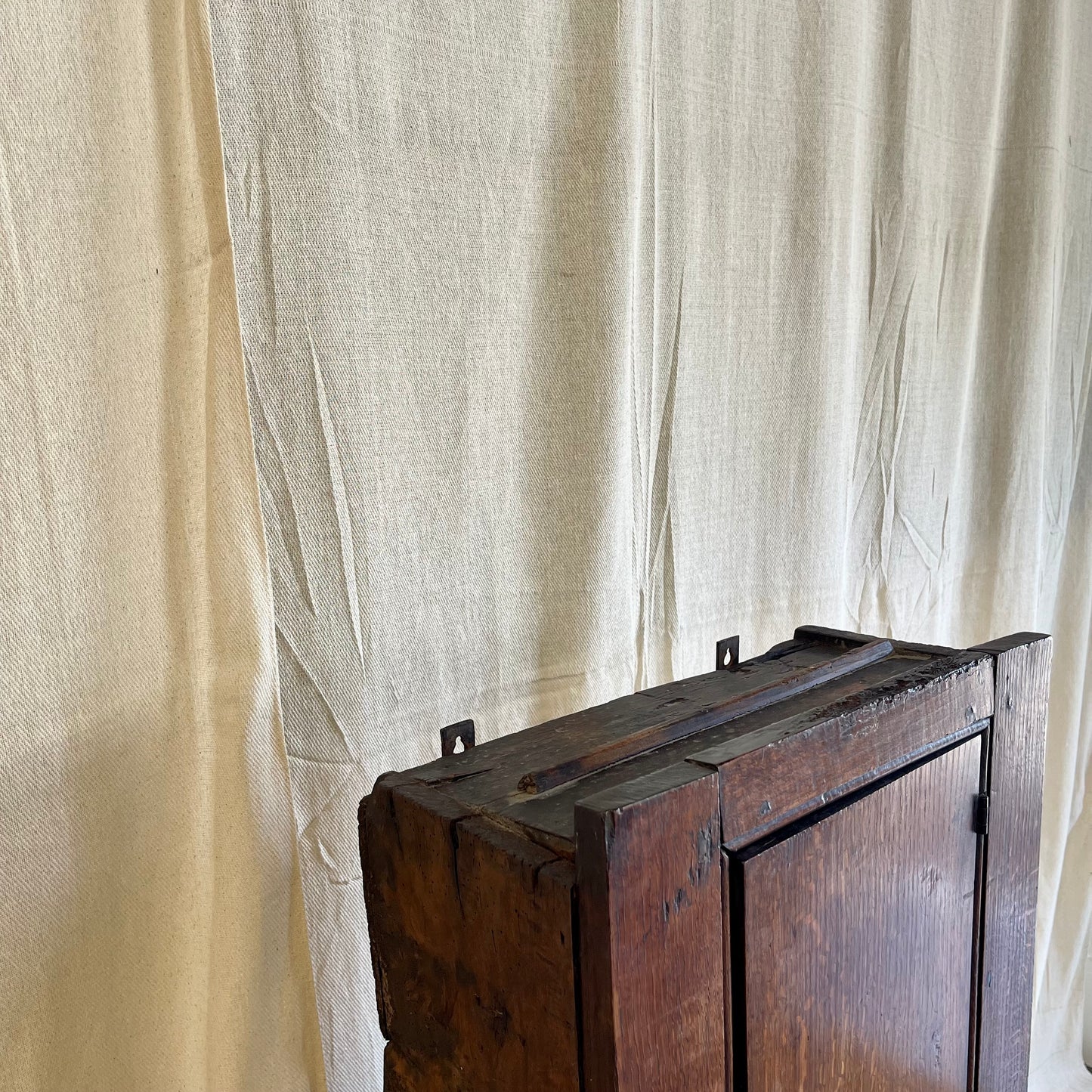 Antique Oak Wall Cupboard - #2201