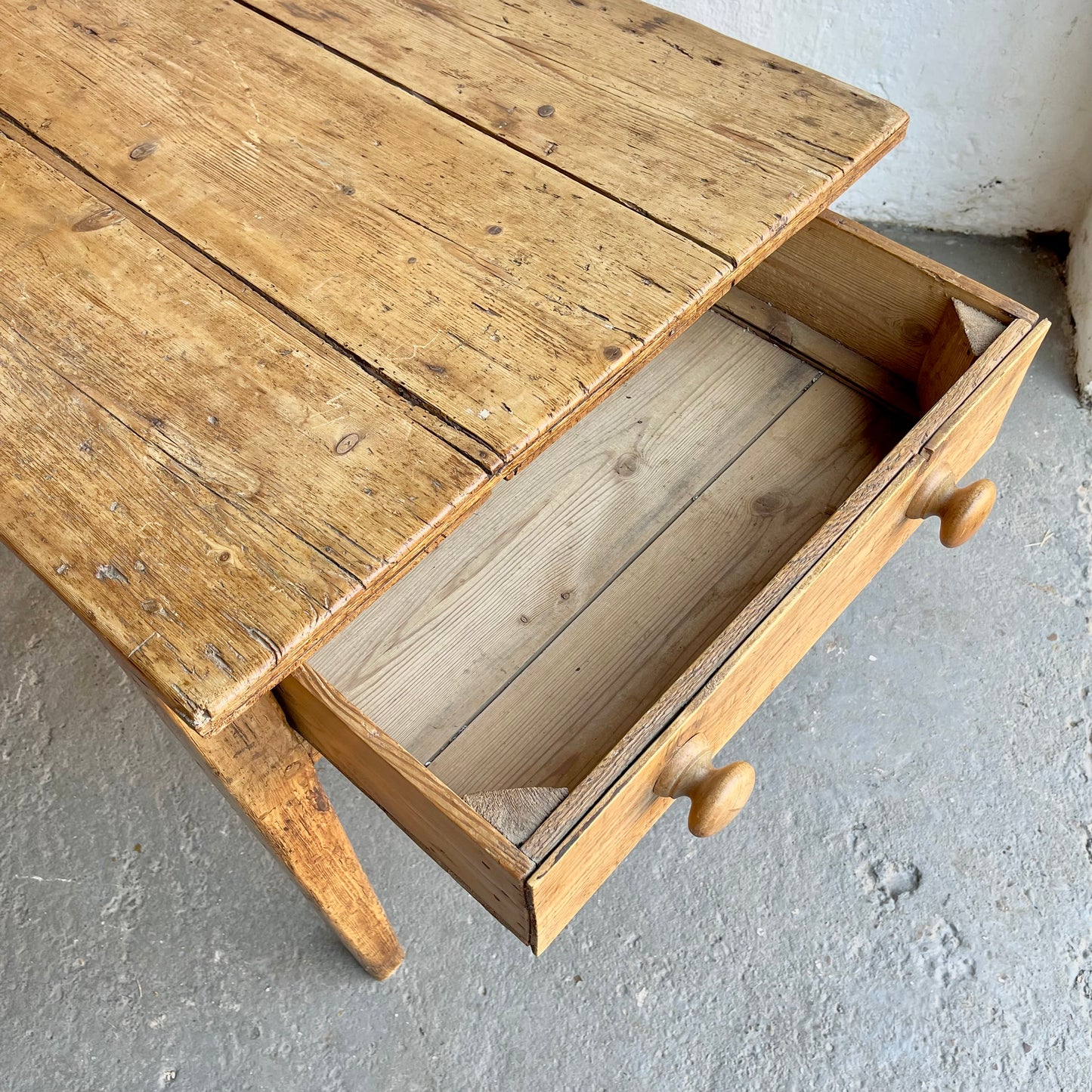 Antique Pine Table -#933