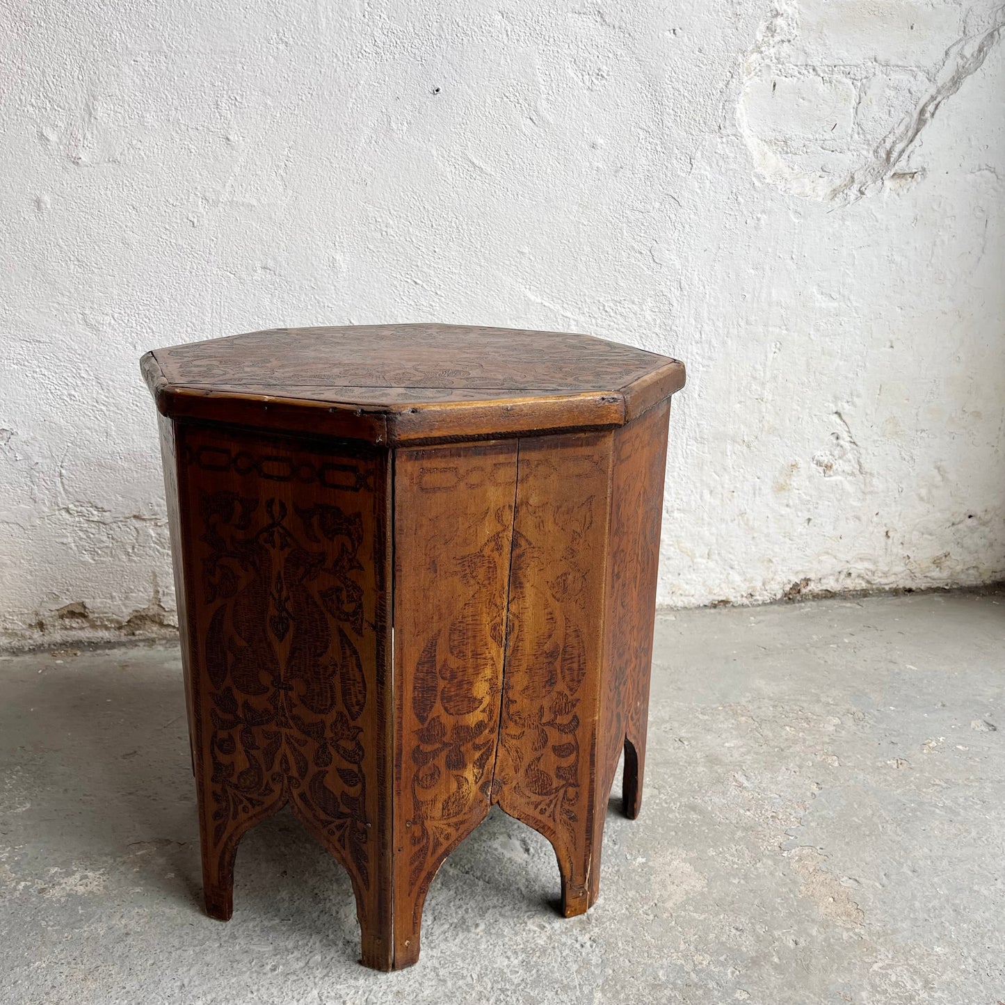 Victorian Pokerwork Table - #1708