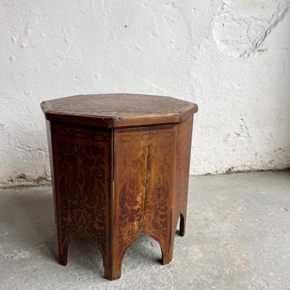 Victorian Pokerwork Table - #1708