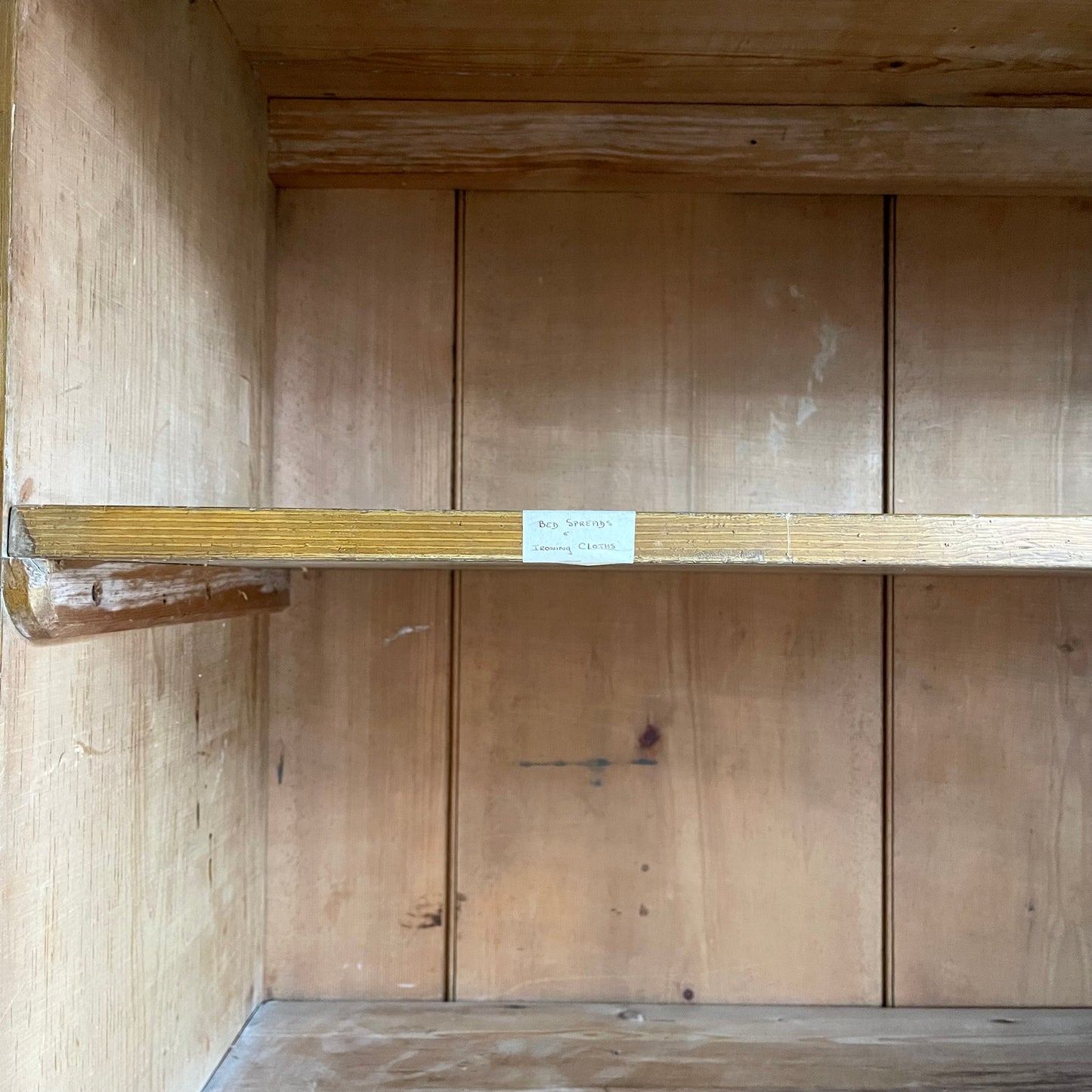 Antique Pine Linen Cupboard - #1892