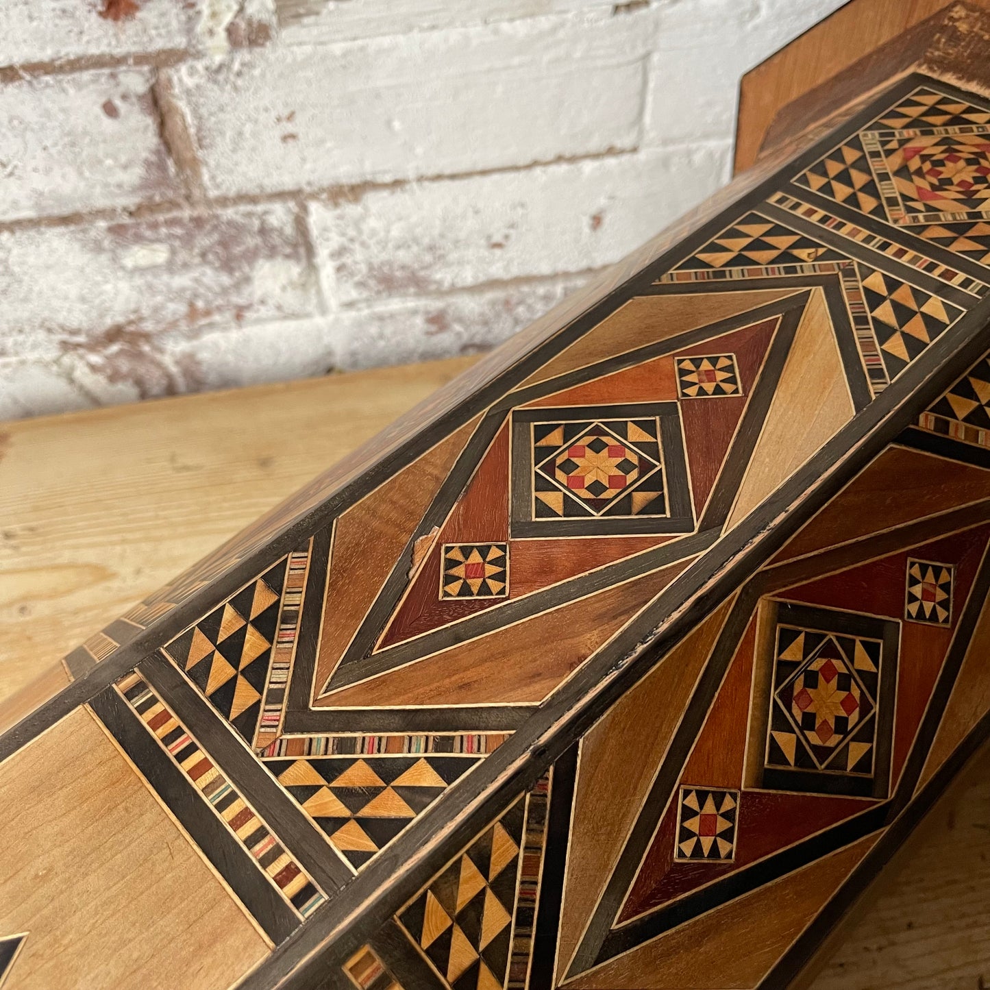 Moroccan Inlaid Marquetry Table - Small #1933