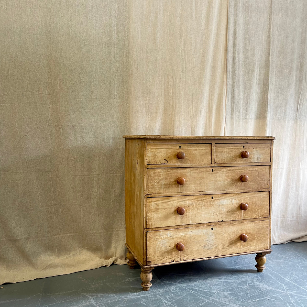 Antique Pine Chest of Drawers - #2415