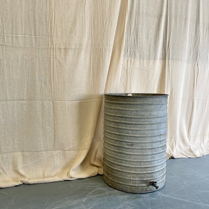 Large Galvanised Water Butt - #2319