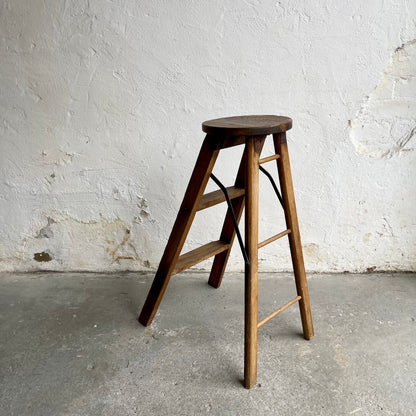 Antique Ladder Atlas Stool - 2097