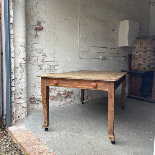 Antique Pine Table - #1958