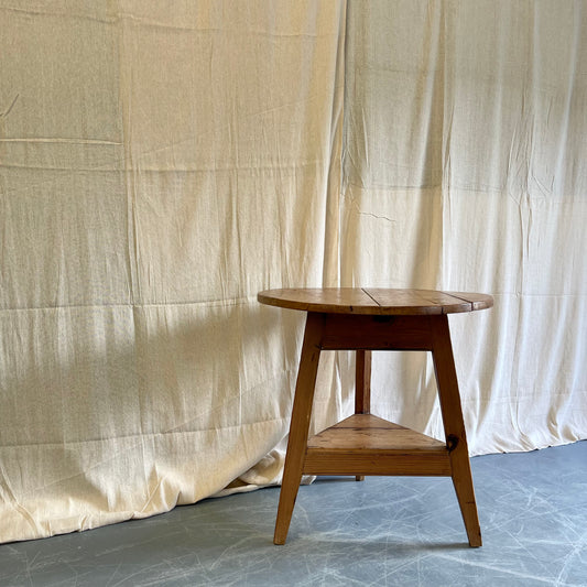 Antique Pine Cricket Table - #2337