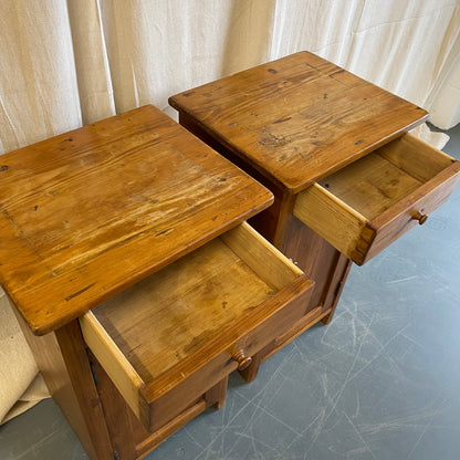 Antique Pine Pot Cupboards - #2333