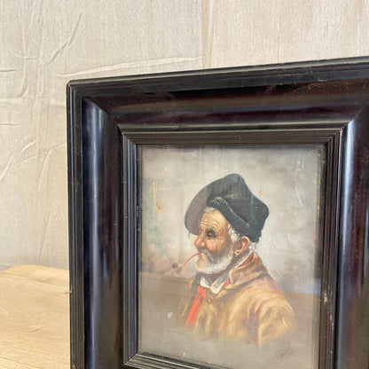 Pair Of Framed Antique Oil Paintings - #2250