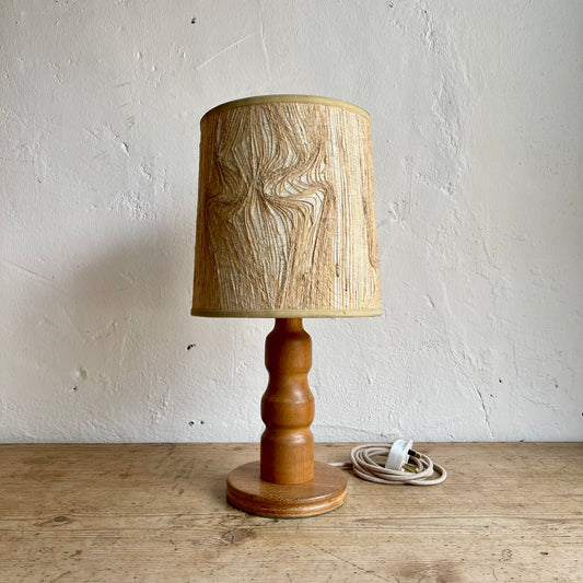 Vintage Wooden Lamp & Shade