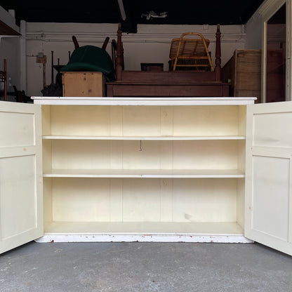 Antique Pine Painted Cupboard - #1977