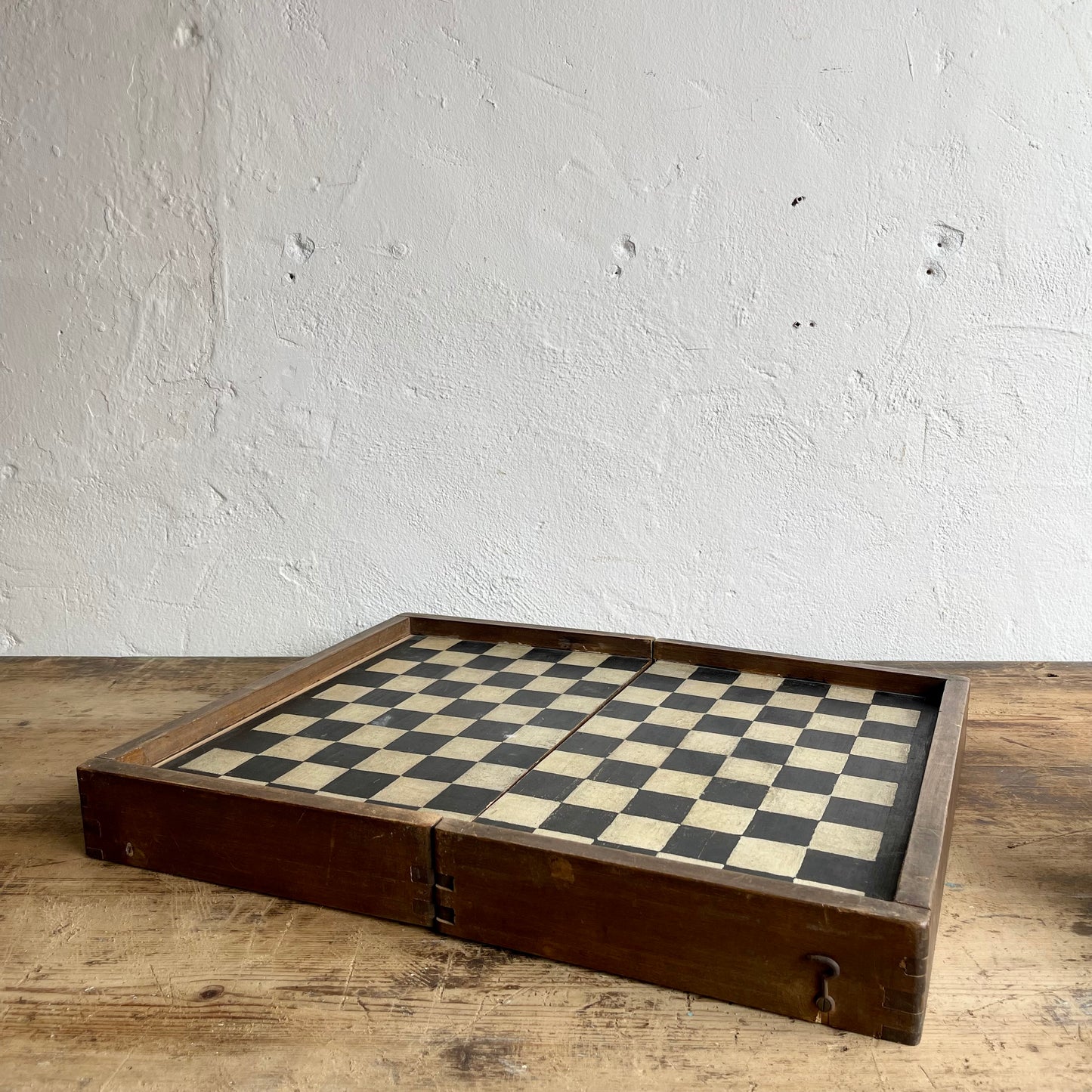 Vintage Chess + Backgammon Board - #2095