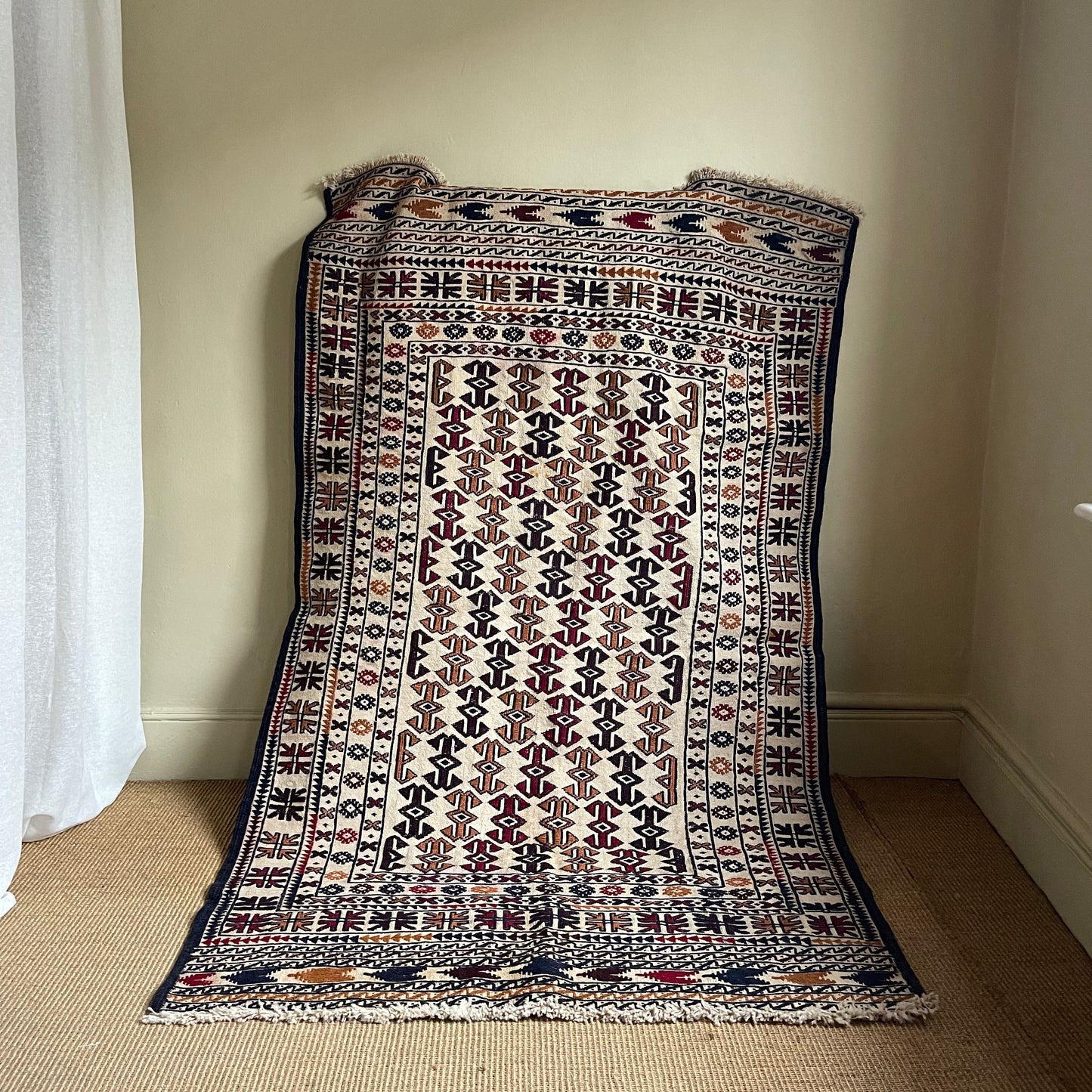 Vintage Afghan Wool Rug - #1941