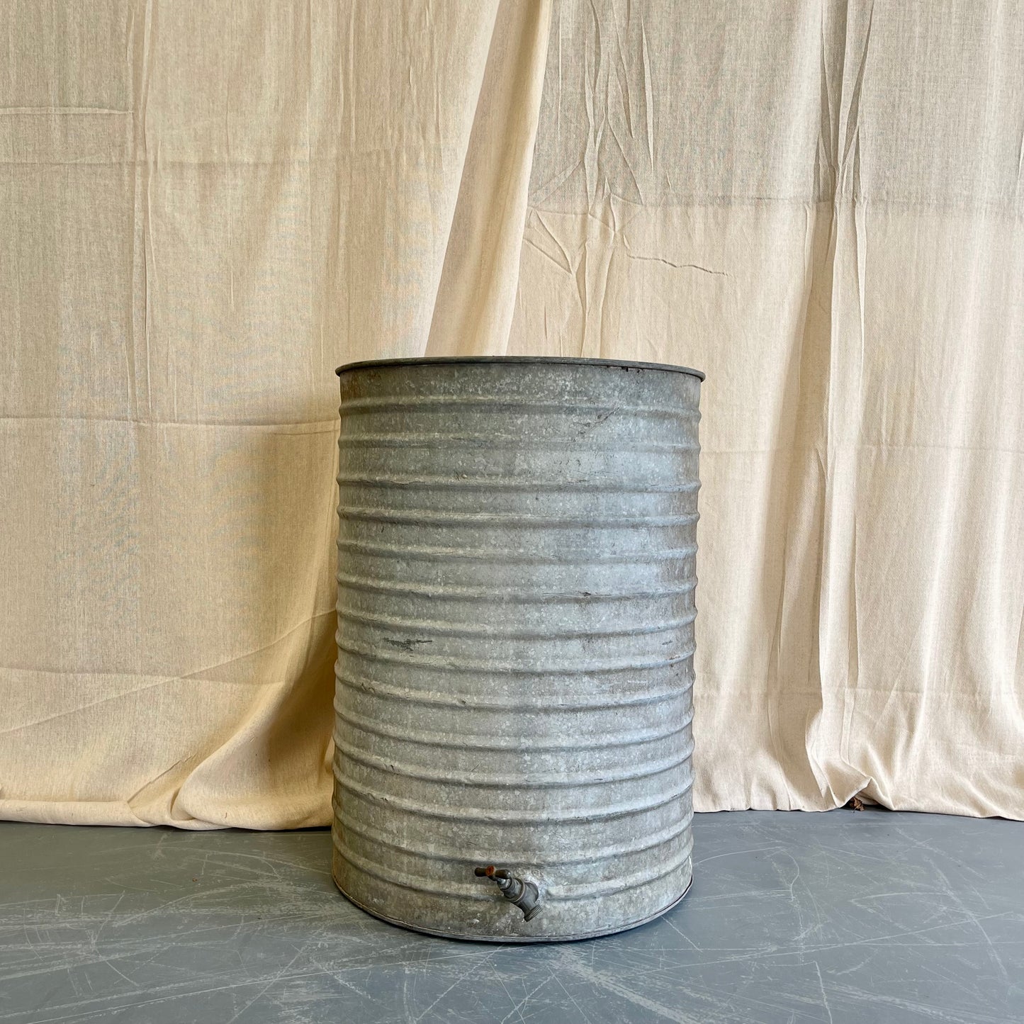 Large Galvanised Water Butt - #2319