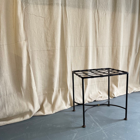 Vintage Metal Stool/Side Table - #2213