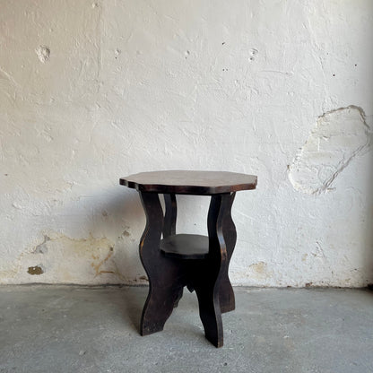 Vintage Oak Side Table - #1840