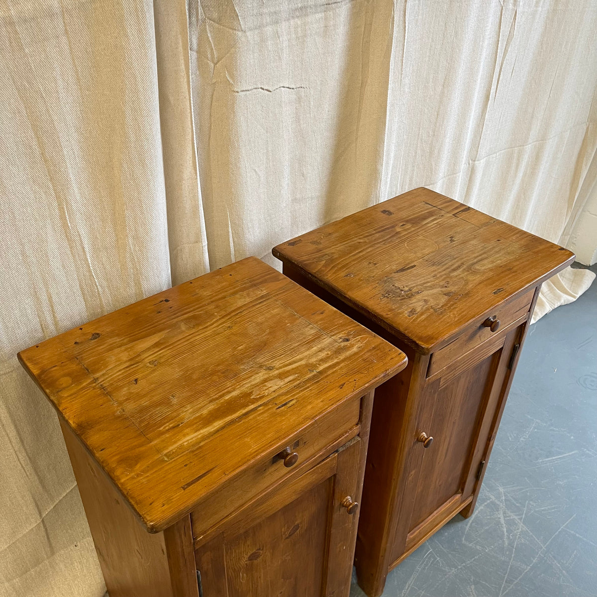 Antique Pine Pot Cupboards - #2333