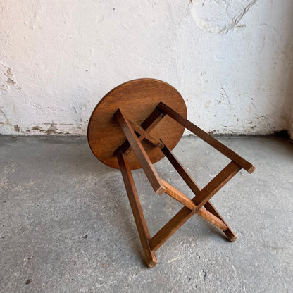 Vintage Oak Side Table - #2132