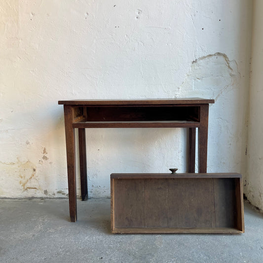 Antique Oak Side Table - #2036