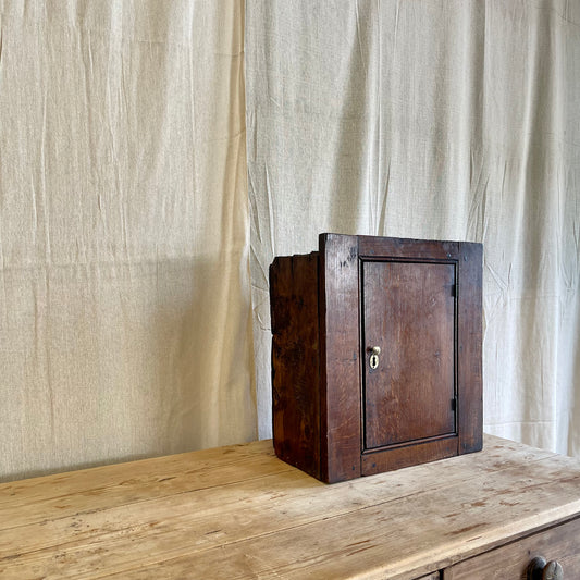 Antique Oak Wall Cupboard - #2201
