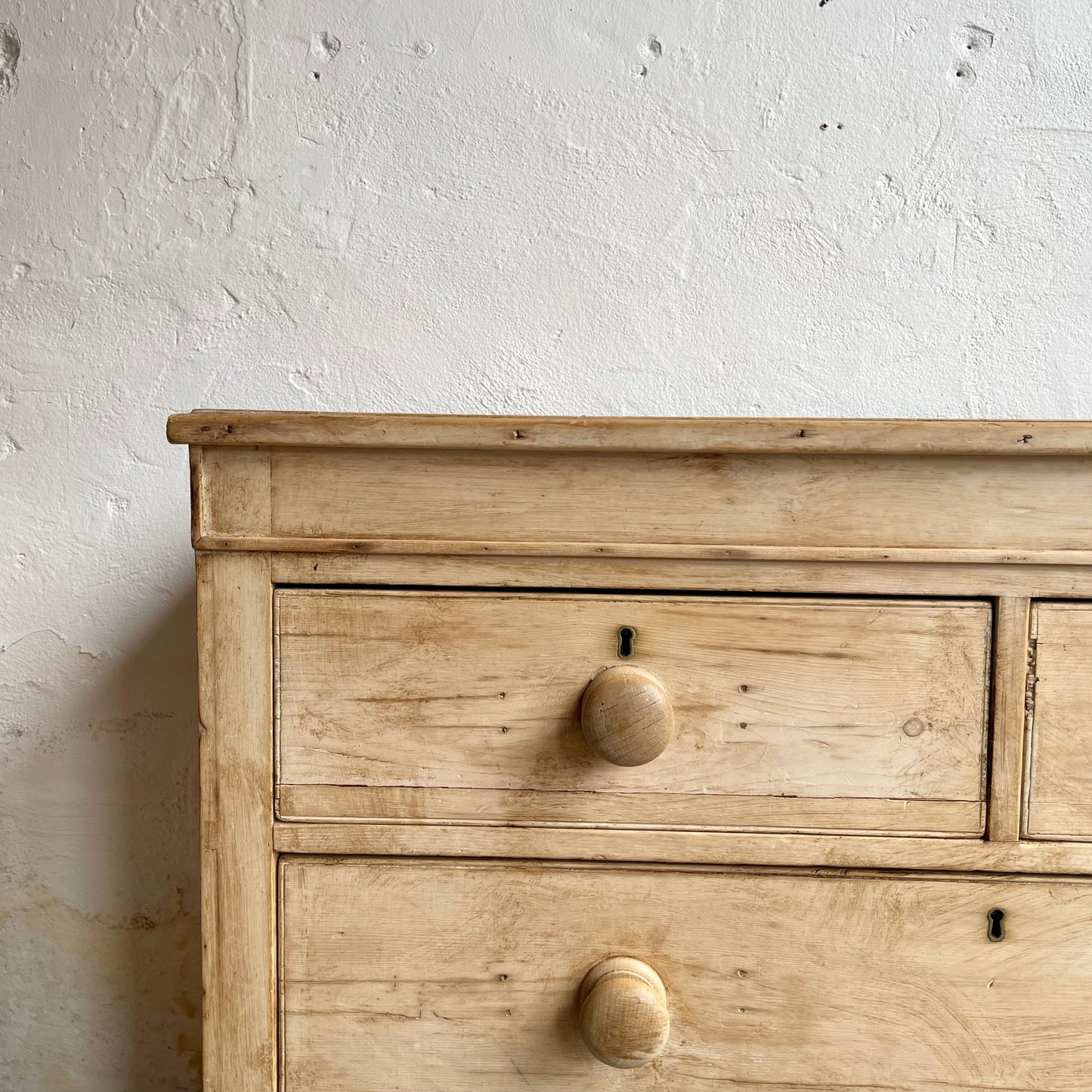 Antique Pine Chest Of Drawers - #