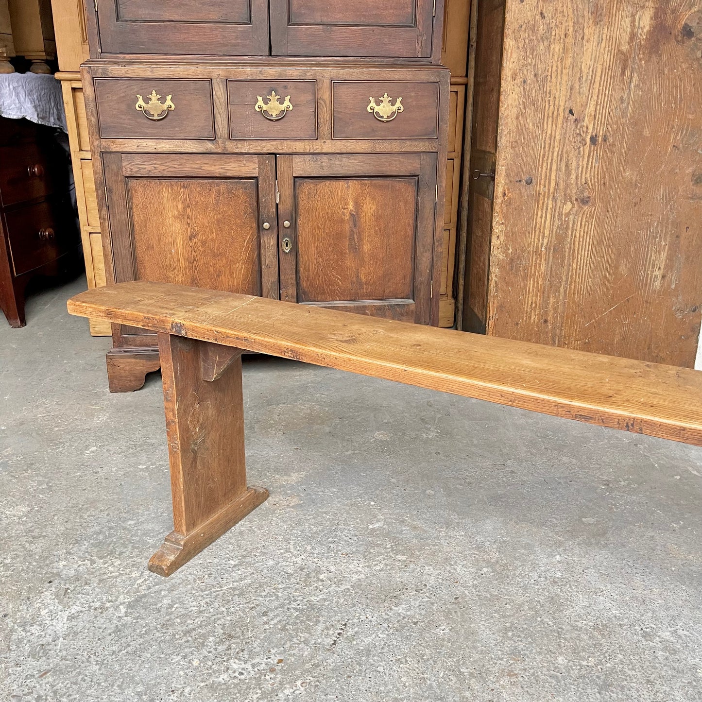 Antique Hall Bench - #1862