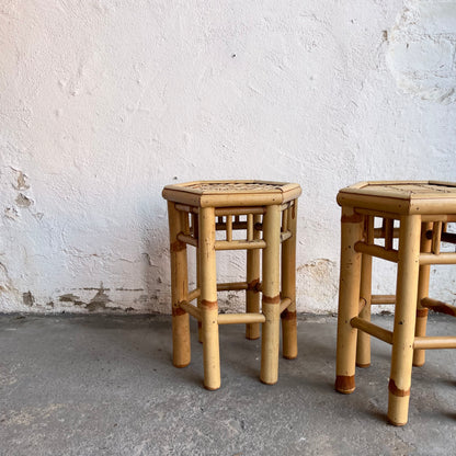 Vintage Bamboo Plant Stands - #2134