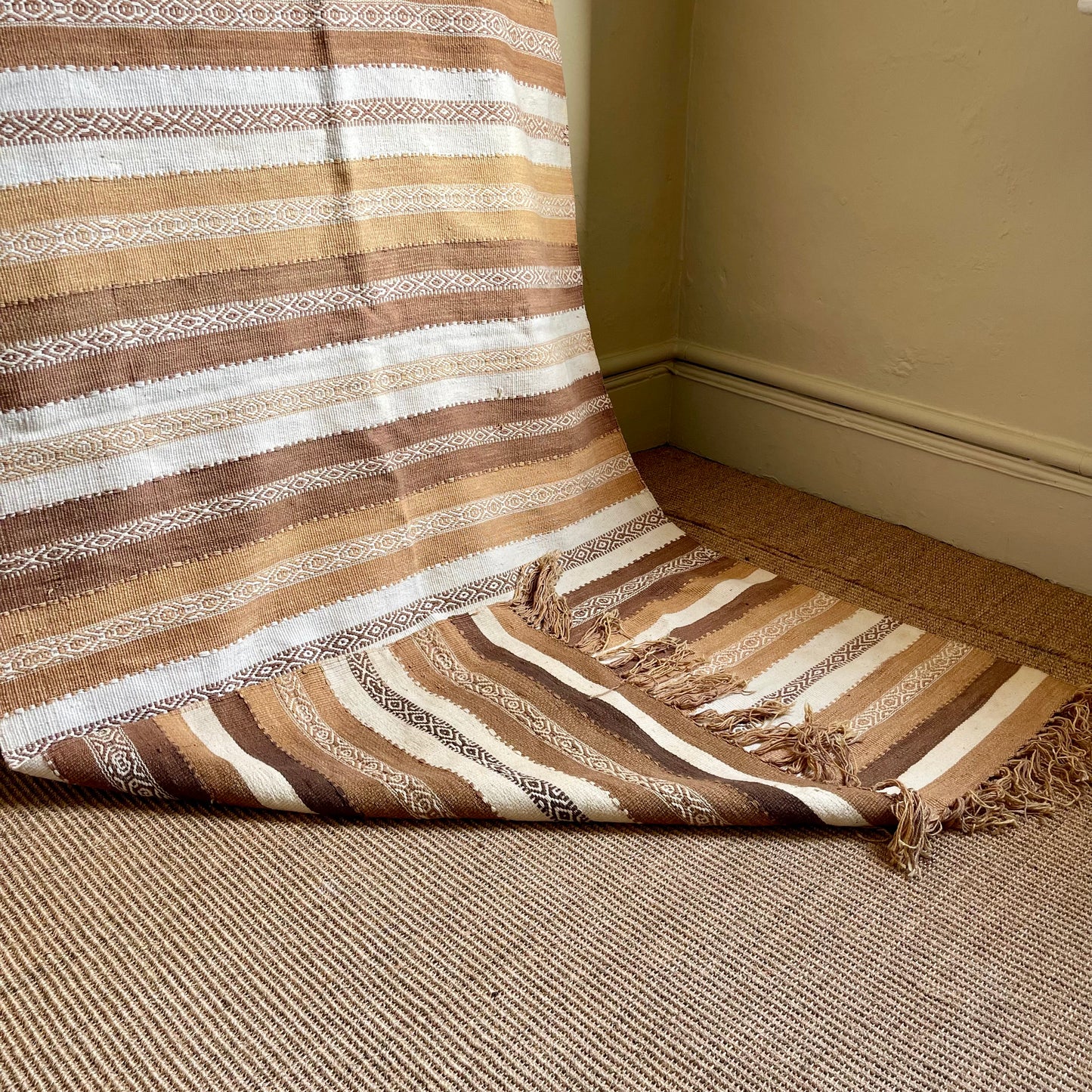 Vintage Cotton Rug - #1957