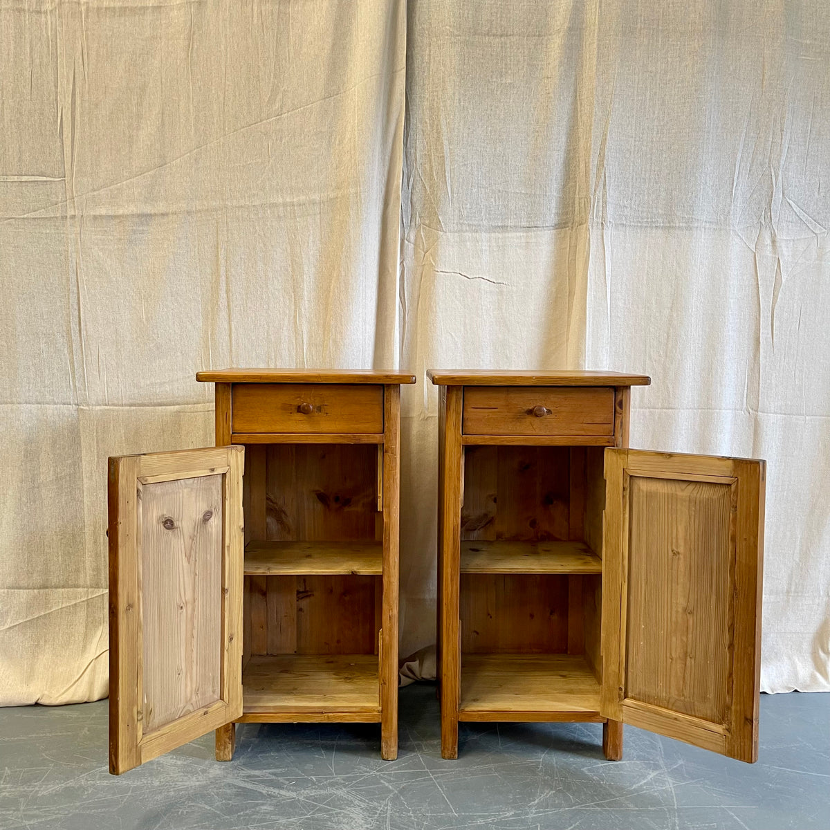 Antique Pine Pot Cupboards - #2333
