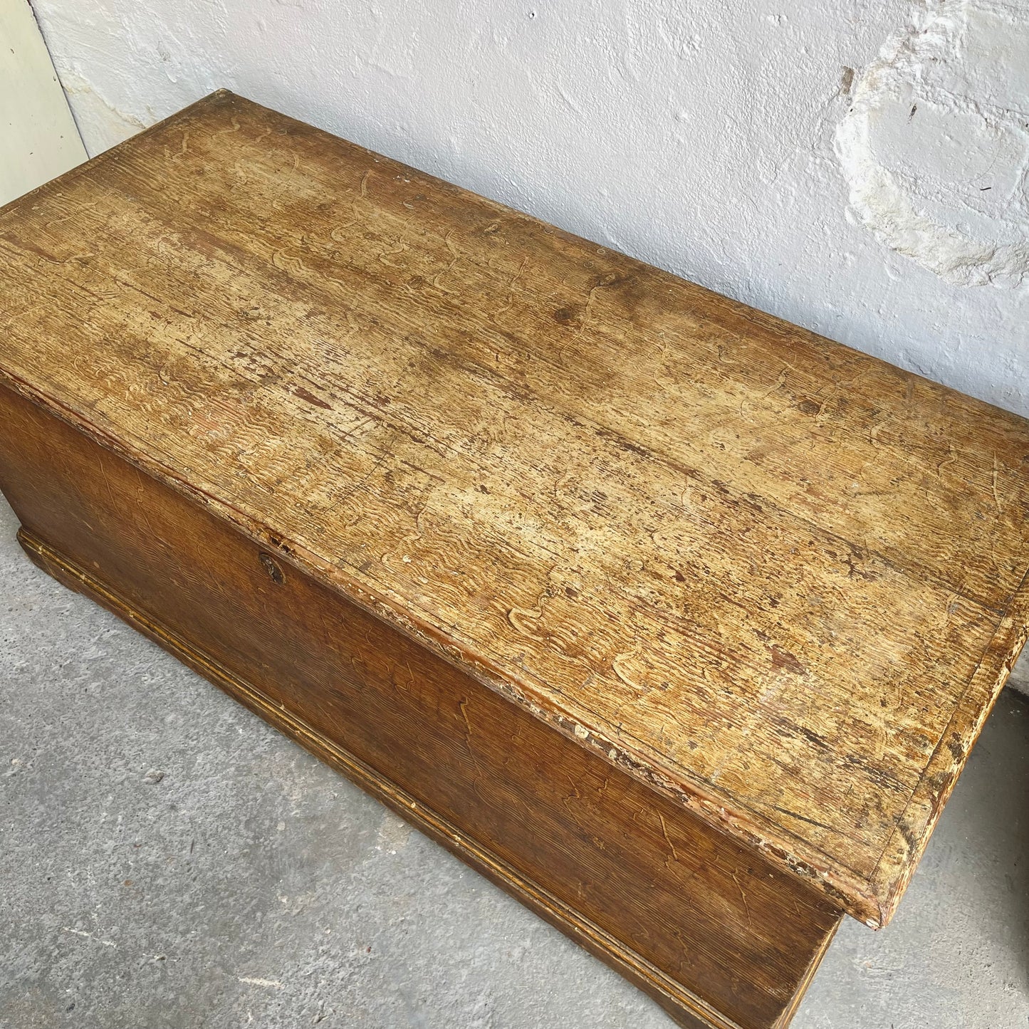 Antique Scumble Painted Blanket Box - #2027