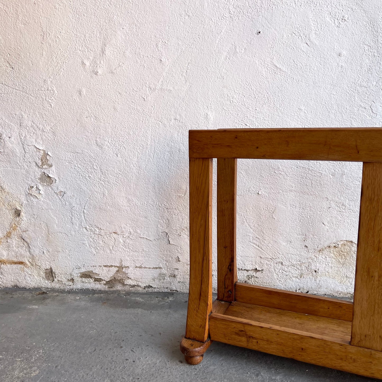 Vintage Oak Paper Rack - #2121