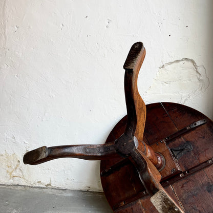 Antique Oak Tilt Top Table -#1615