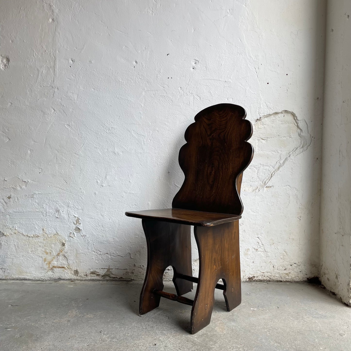 Set Of Six Vintage Elm Chairs - #2106