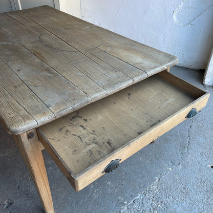 Antique Pine Farmhouse Table - #2040