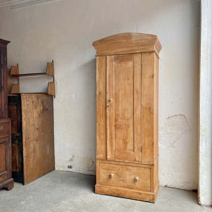 Antique Pine Wardrobe - #1833