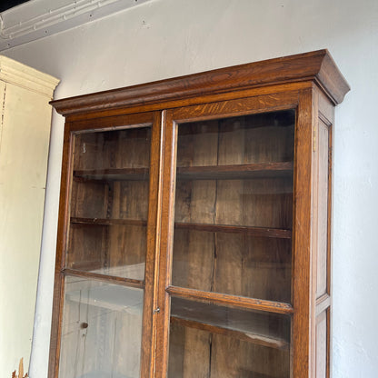 Antique Glazed Bookcase - #1983