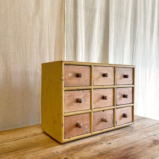 Vintage Bank of Drawers - #2350