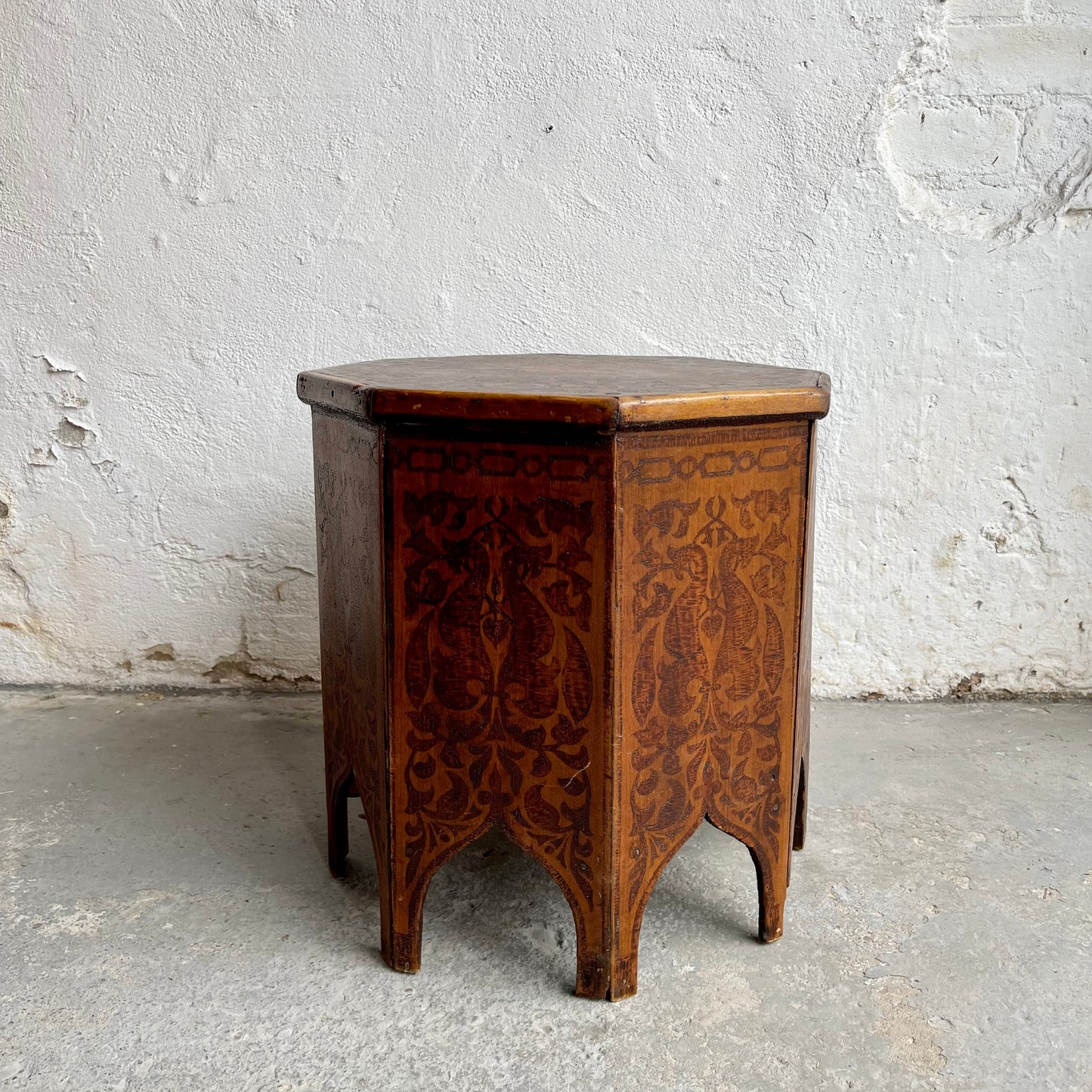 Victorian Pokerwork Table - #1708