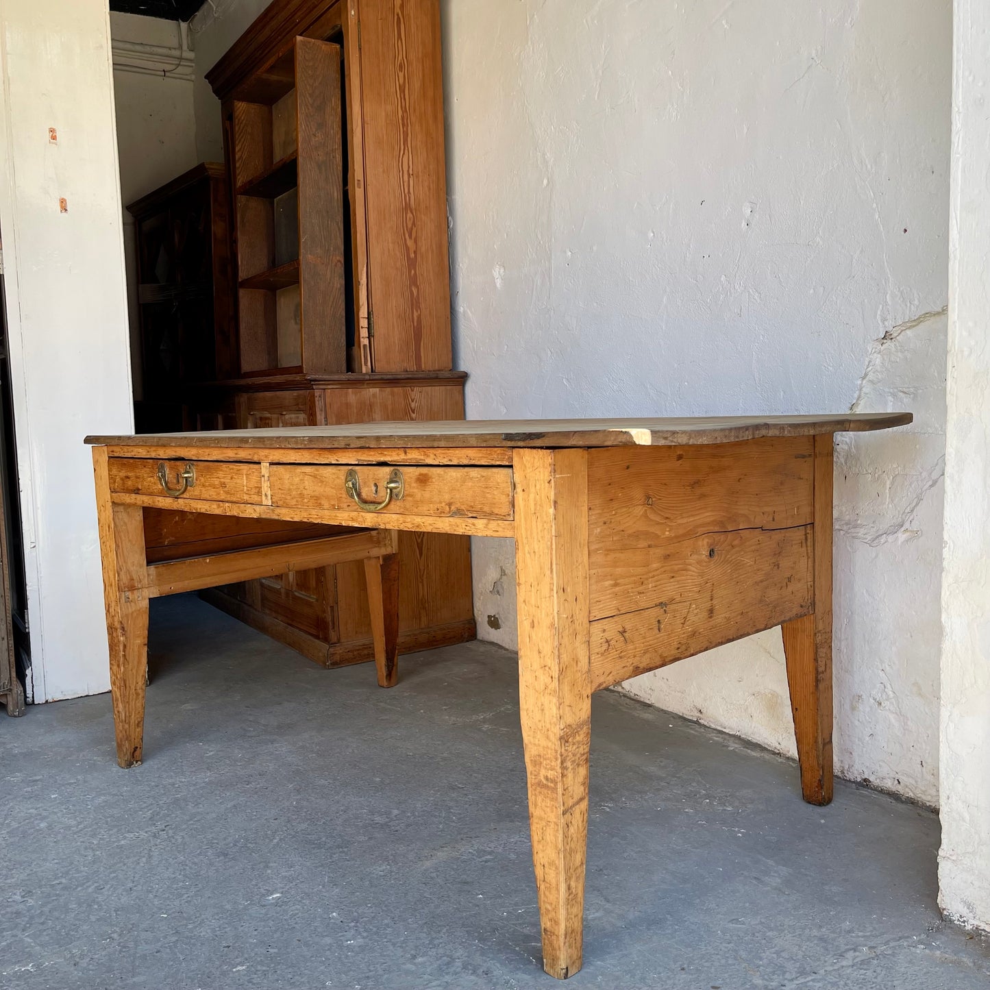 Antique Pine Table -#1584